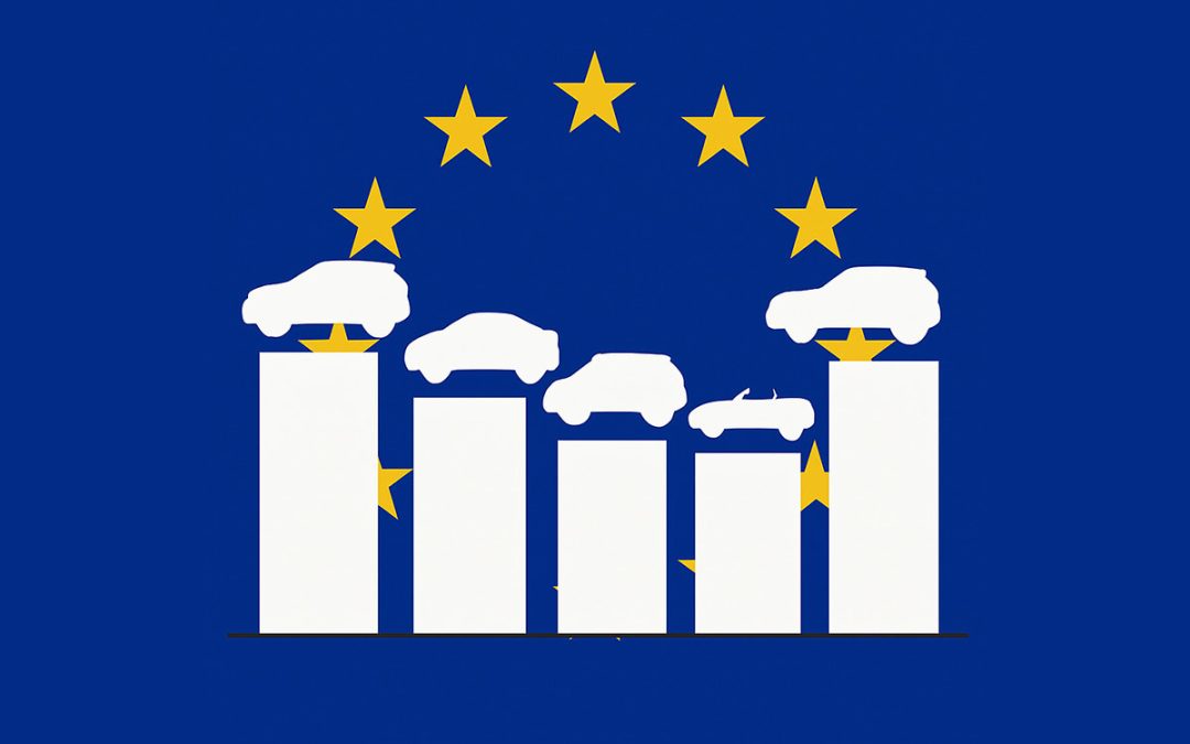 Dados de vendas de carros na Europa. Abril de 2025.